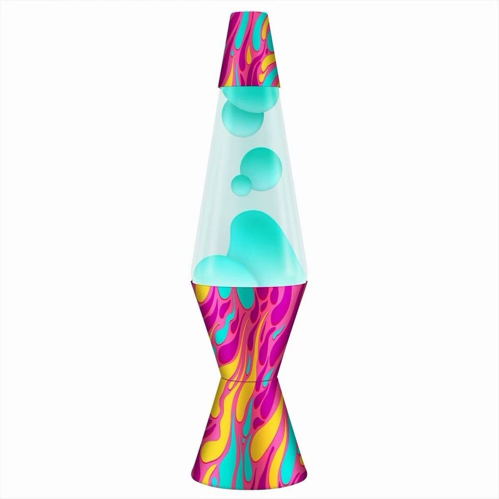 LAVA 14.5" Modern Pink Swirl Novelty Table Lamp Electric Motion Light New Open